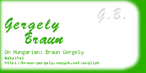 gergely braun business card